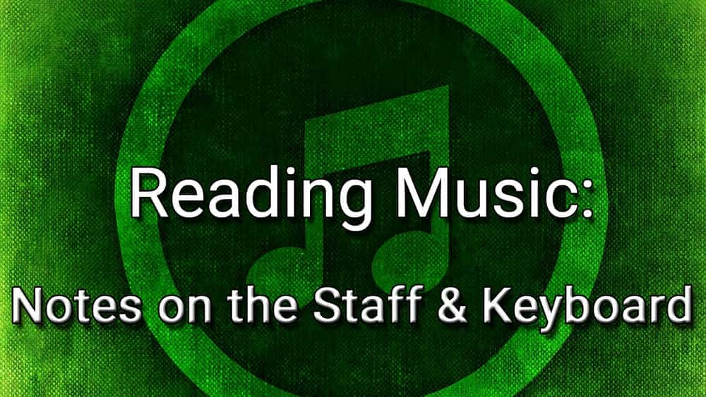 آموزش خواندن موسیقی - یادداشت‌هایی روی کارمندان و صفحه کلید