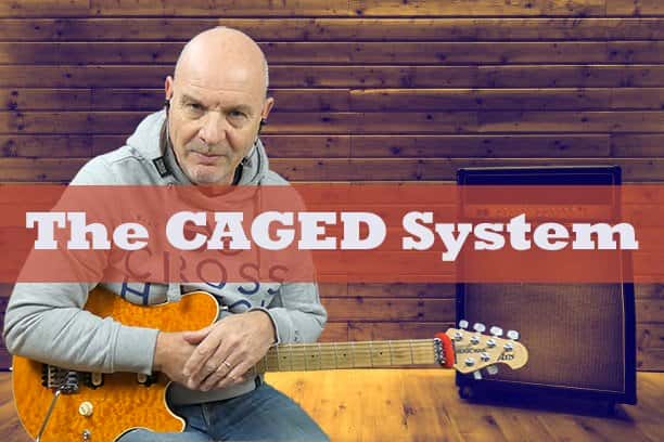 آموزش جلسات میانی برای گیتار، سیستم CAGED