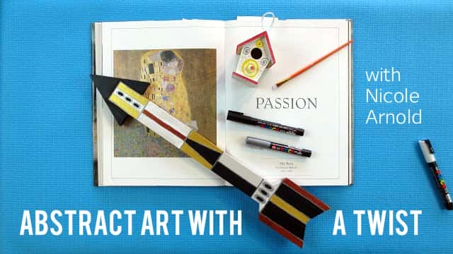 آموزش هنر انتزاعی با پیچ و تاب: کاردستی را به سبک کلیمت نقاشی کنید
