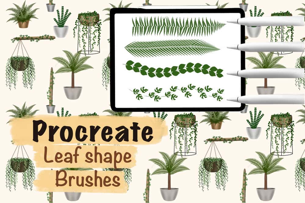 آموزش ایجاد برس های شکل برگ و نگهداری گیاهان در Procreate
