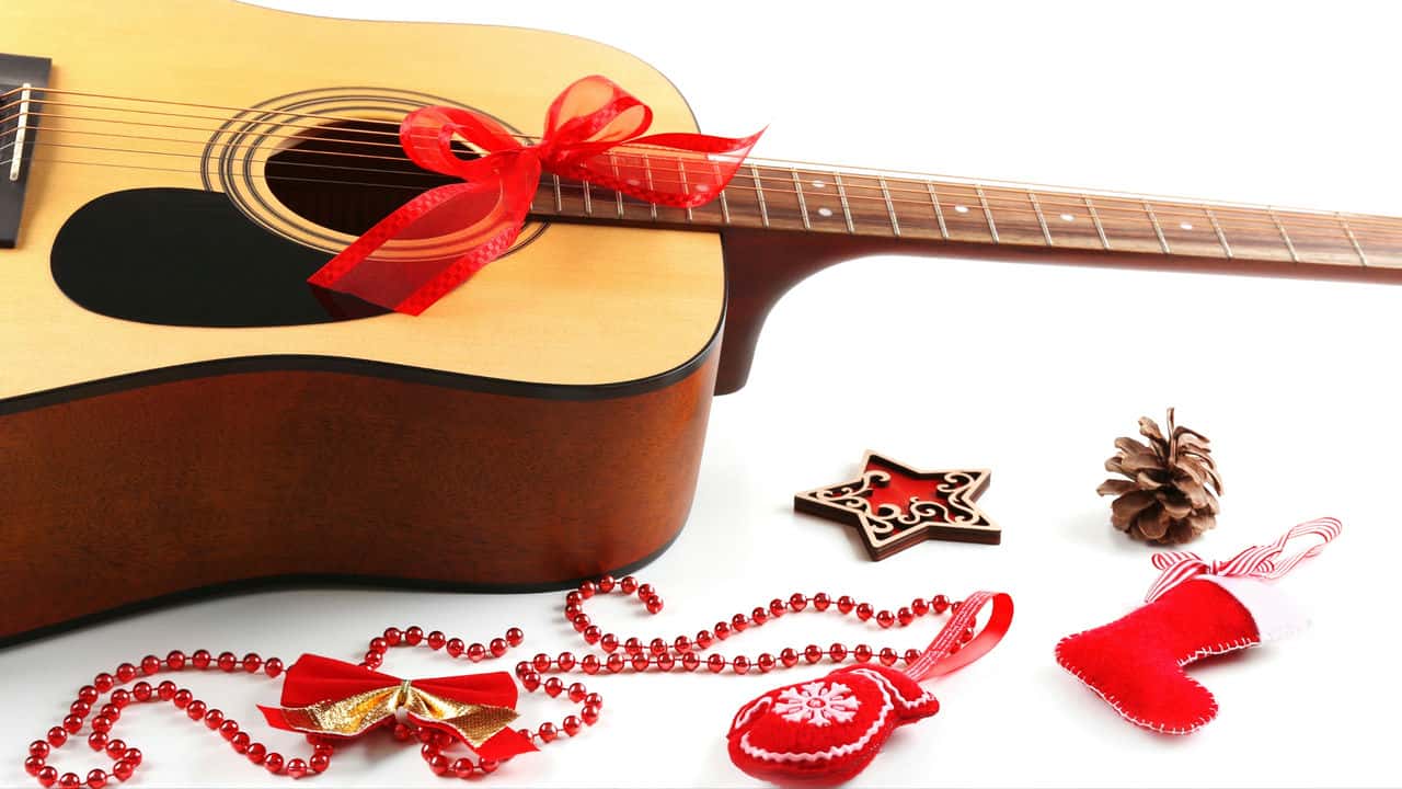 آموزش آهنگ های جشن گیتار جینگ جم برای کریسمس
