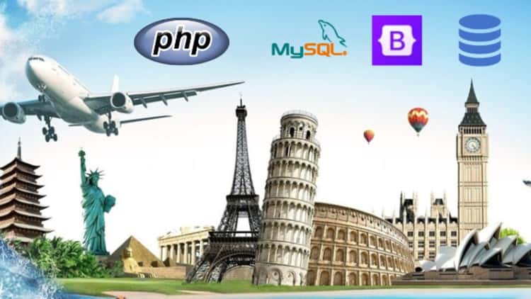آموزش PHP با MySQL 2023: ساخت وب سایت کامل تورها و سفر