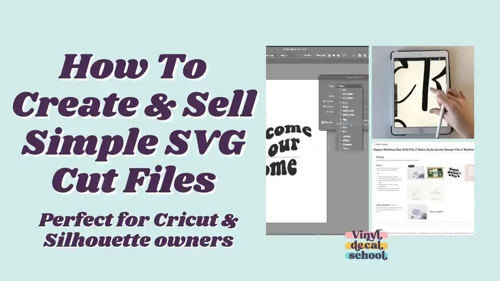 آموزش نحوه ایجاد و فروش فایل های برش ساده SVG (مناسب برای کاربران کریکات)