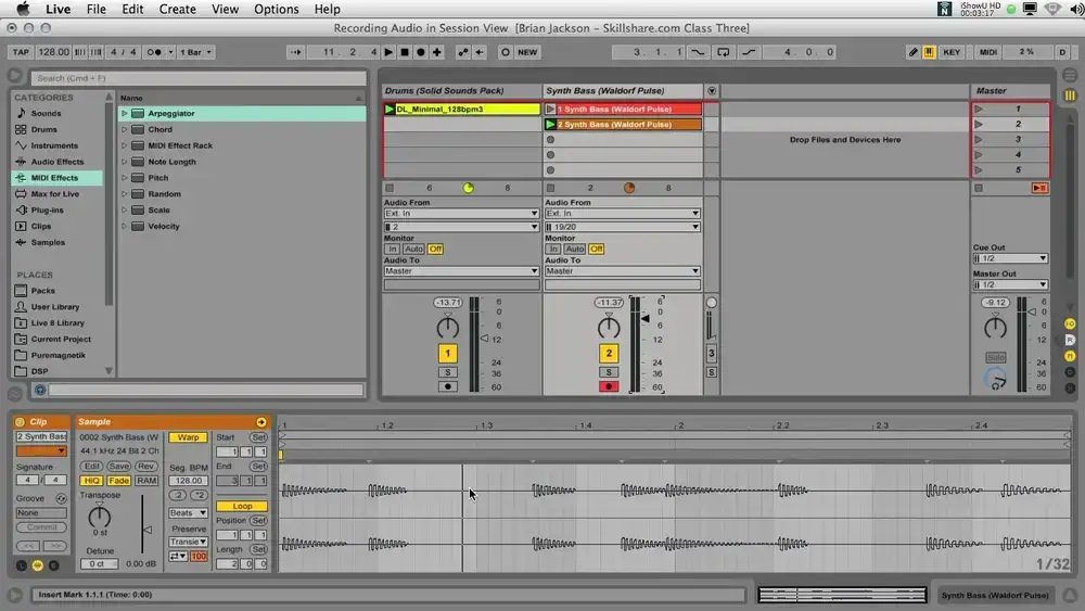 آموزش Ableton Live III: صدا و بیت های خود را شکل دهید