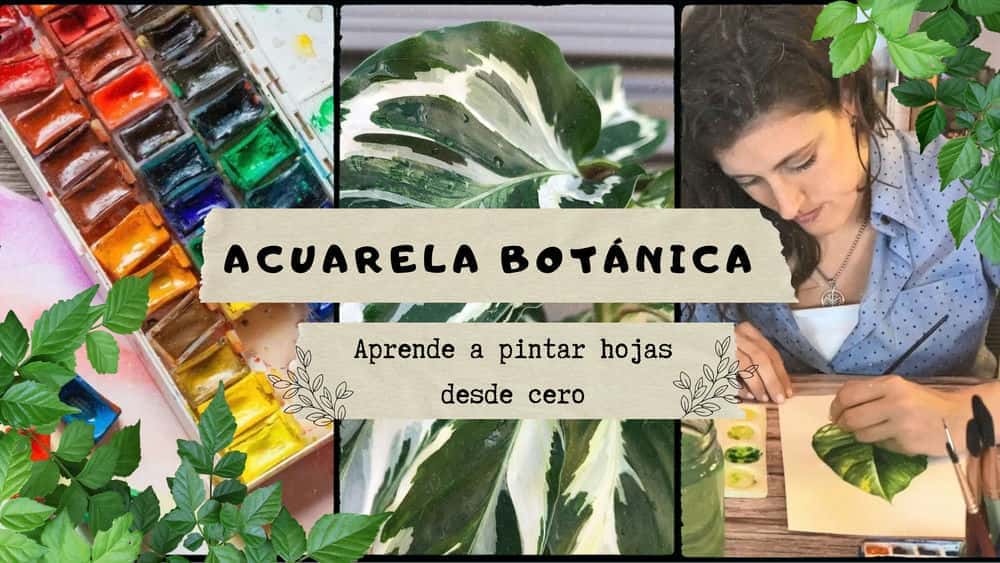 آموزش Acuarela Botánica: Aprende a pintar hojas increíbles desde cero