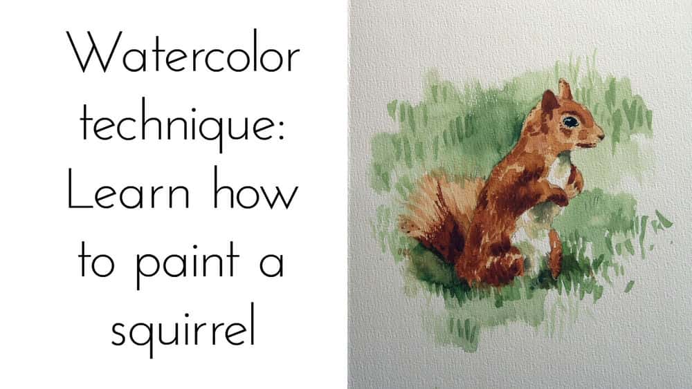 آموزش تکنیک آبرنگ: یاد بگیرید که چگونه یک سنجاب را نقاشی کنید