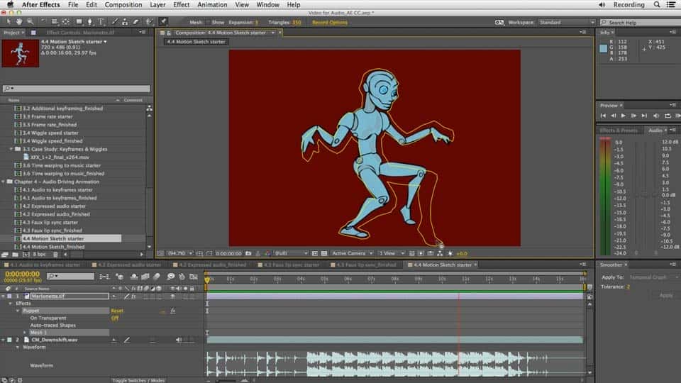 آموزش ویرایش و متحرک سازی صدا با Adobe After Effects 