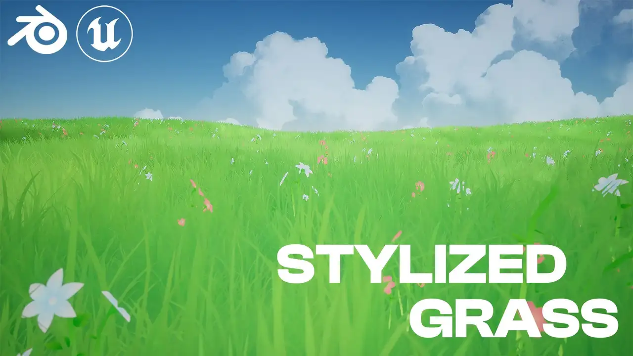 آموزش ایجاد چمن سبک در Unreal Engine 5 (Studio Ghibli Style)