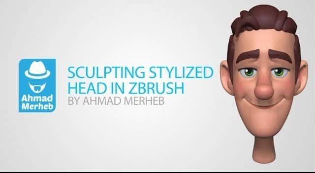 آموزش مجسمه سازی سر در Zbrush + Re-Topology