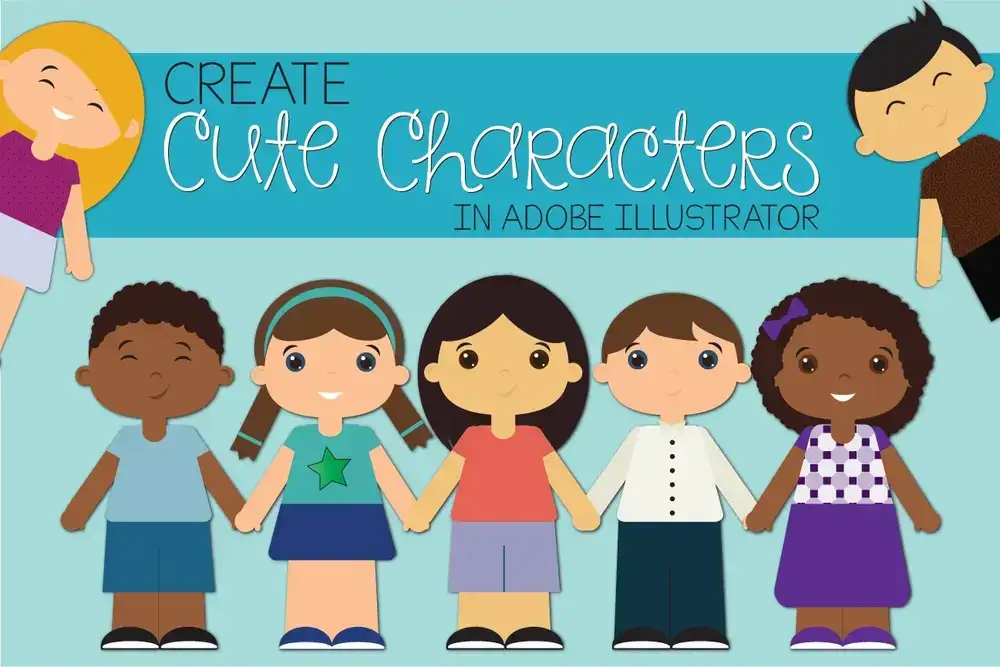 آموزش ایجاد شخصیت های زیبا در Adobe Illustrator