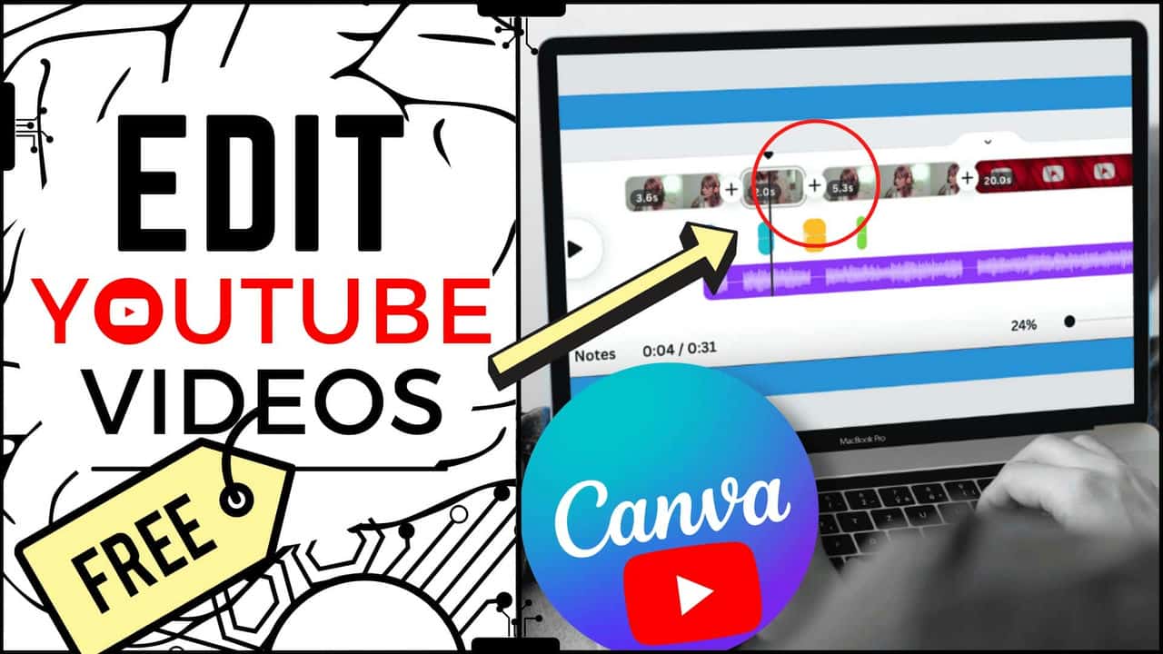 ویدیوهای YouTube را در Canva به صورت رایگان ویرایش کنید - آموزش ساده ویرایش ویدیوی Canva YouTube برای مبتدی