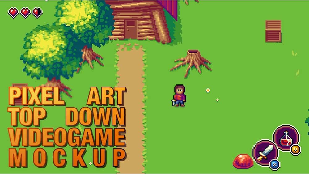 آموزش یک بازی ویدیویی هنری Topdown Pixel بسازید