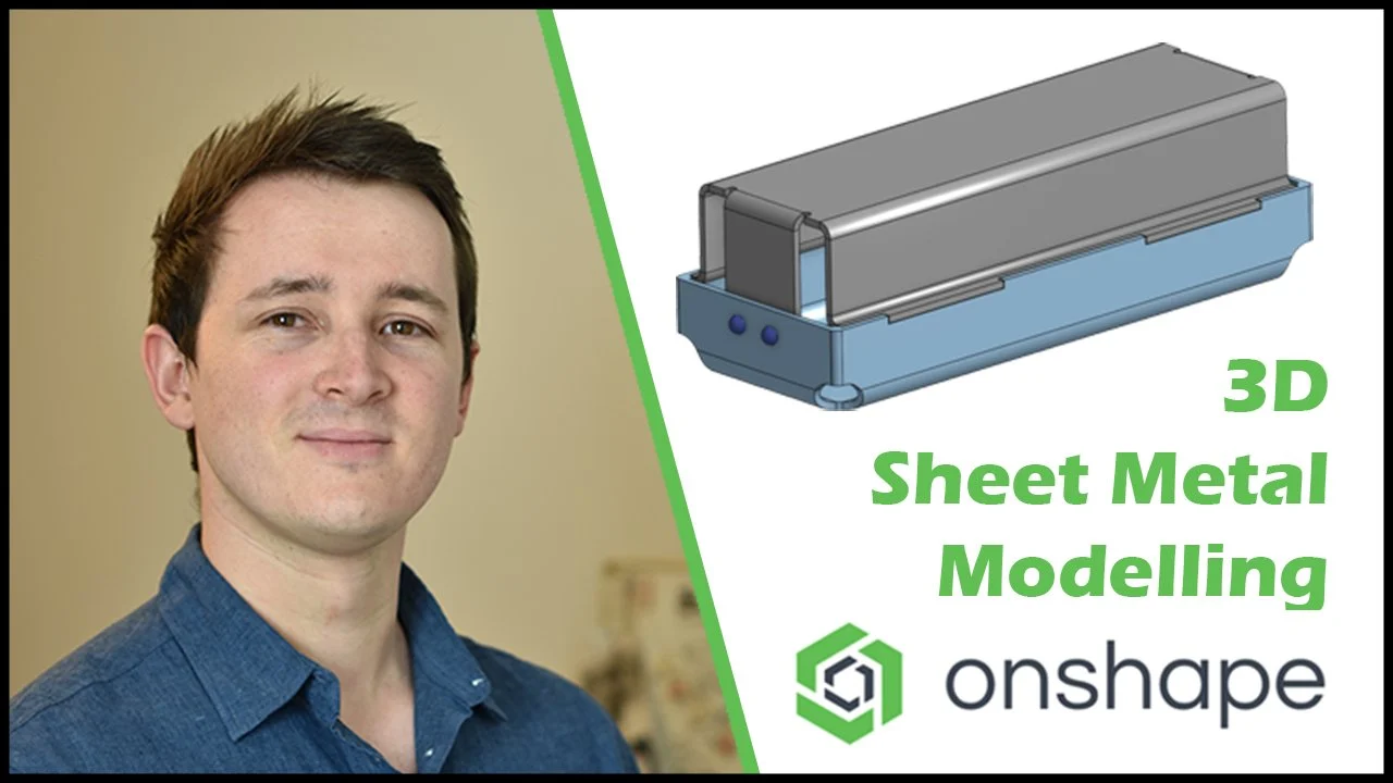 آموزش Onshape (CAD) - مدل سازی ورق فلزی سه بعدی