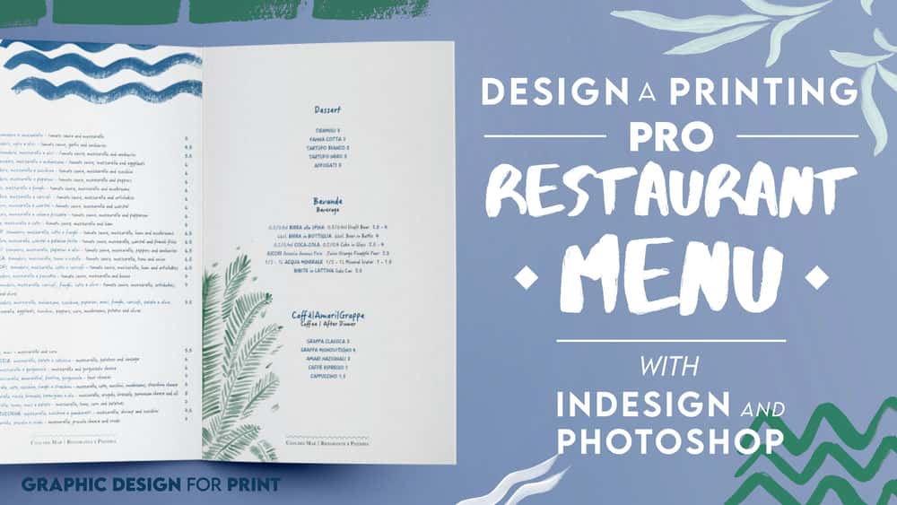 آموزش با Indesign و Photoshop یک منوی رستوران Printing Pro طراحی کنید