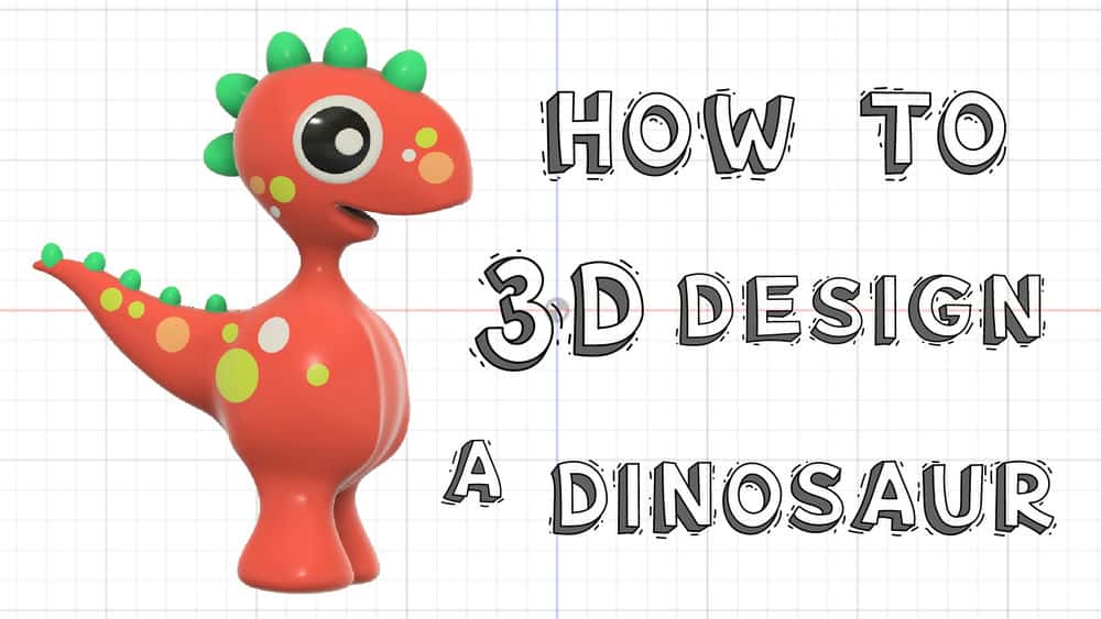 آموزش نحوه طراحی سه بعدی دایناسور - فیوژن 360 برای مبتدیان