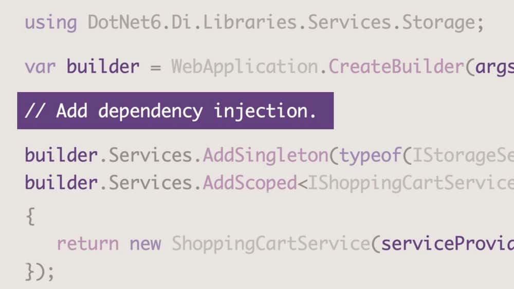 آموزش ASP.NET Core در NET 6: Dependency Injection 