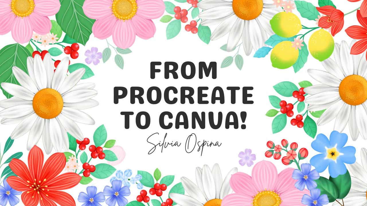 آموزش از Procreate تا Canva: تبدیل تصاویر دیجیتال به طرح های گیاه شناسی