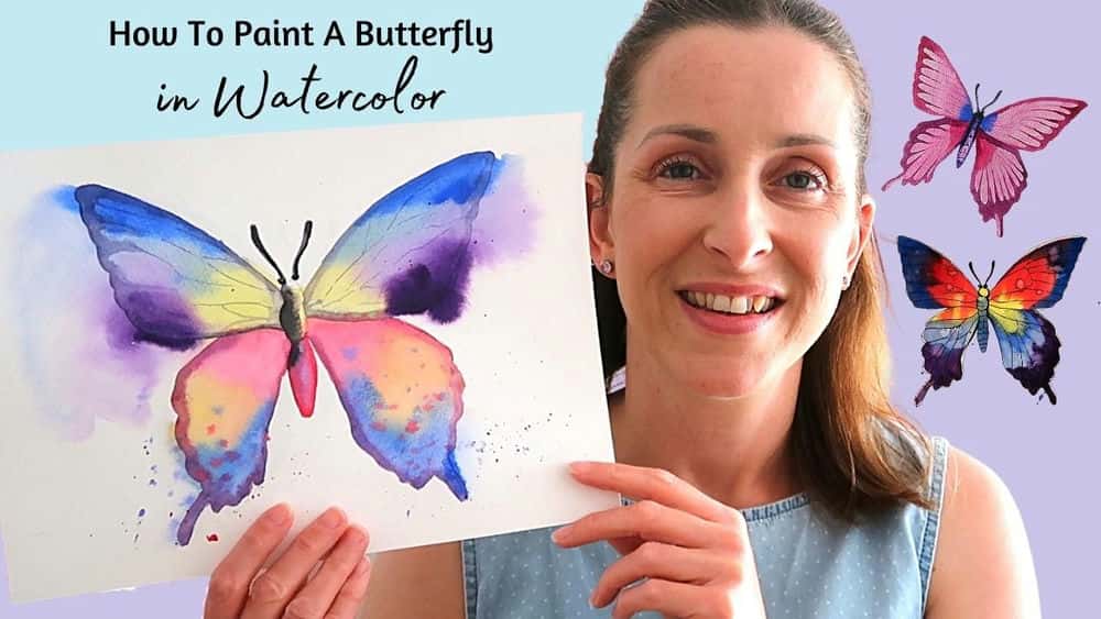 نحوه رنگ آمیزی پروانه به 3 روش: آموزش ساده آبرنگ برای مبتدیان