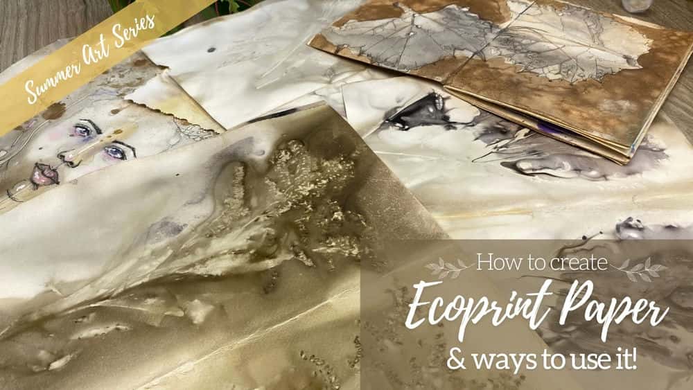 آموزش مجموعه‌های هنری تابستانی: نحوه ایجاد کاغذ Ecoprint و راه‌های استفاده از آن!