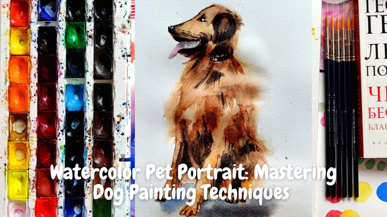 آموزش پرتره حیوان خانگی آبرنگ: تسلط بر تکنیک های نقاشی سگ