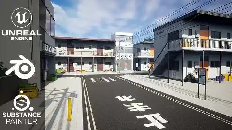 آموزش ایجاد محیط خیابان در Unreal Engine 5