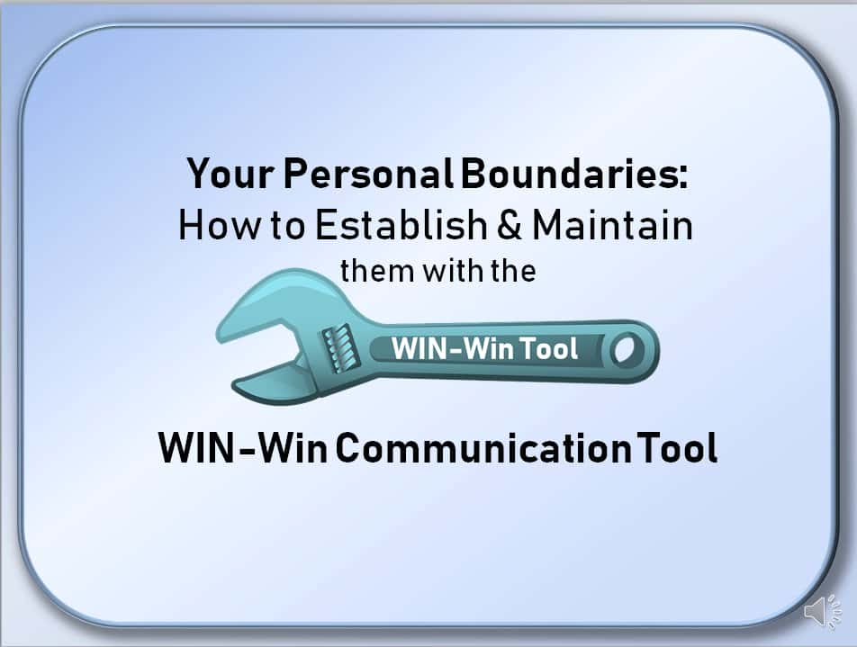 آموزش نحوه ایجاد و حفظ مرزهای شخصی: ابزار ارتباطی WIN-Win