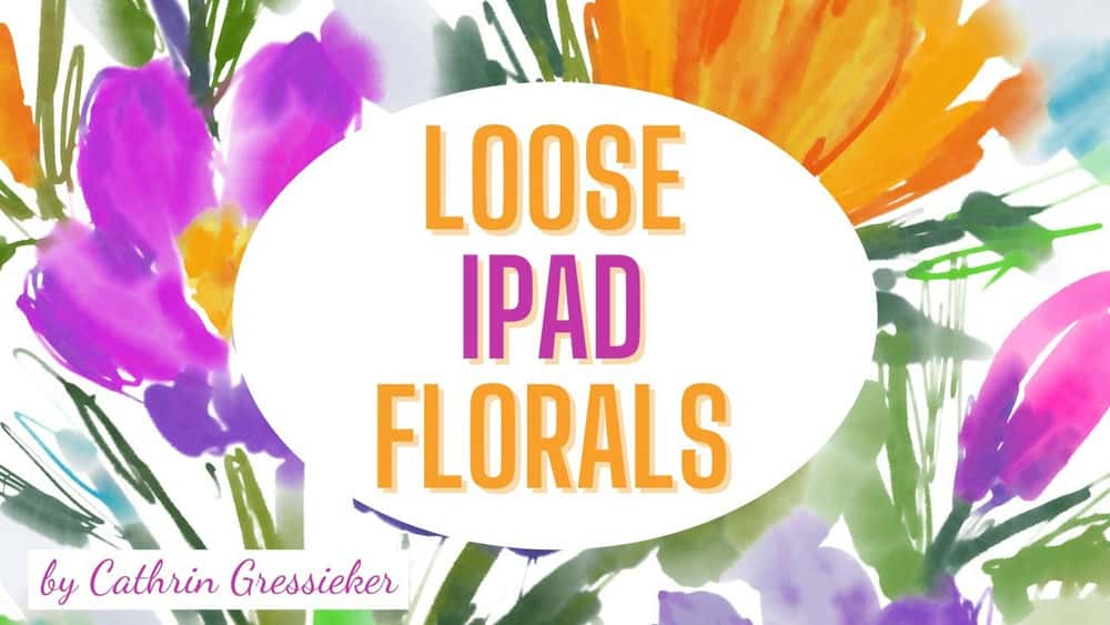 آموزش گل‌های گشاد iPad - نقاشی با برس‌های زنده آبرنگ در Adobe Fresco