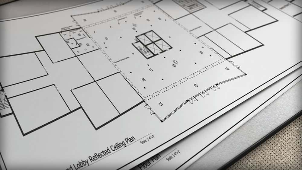 آموزش طراحی نقشه های سقف منعکس شده در اتوکد 