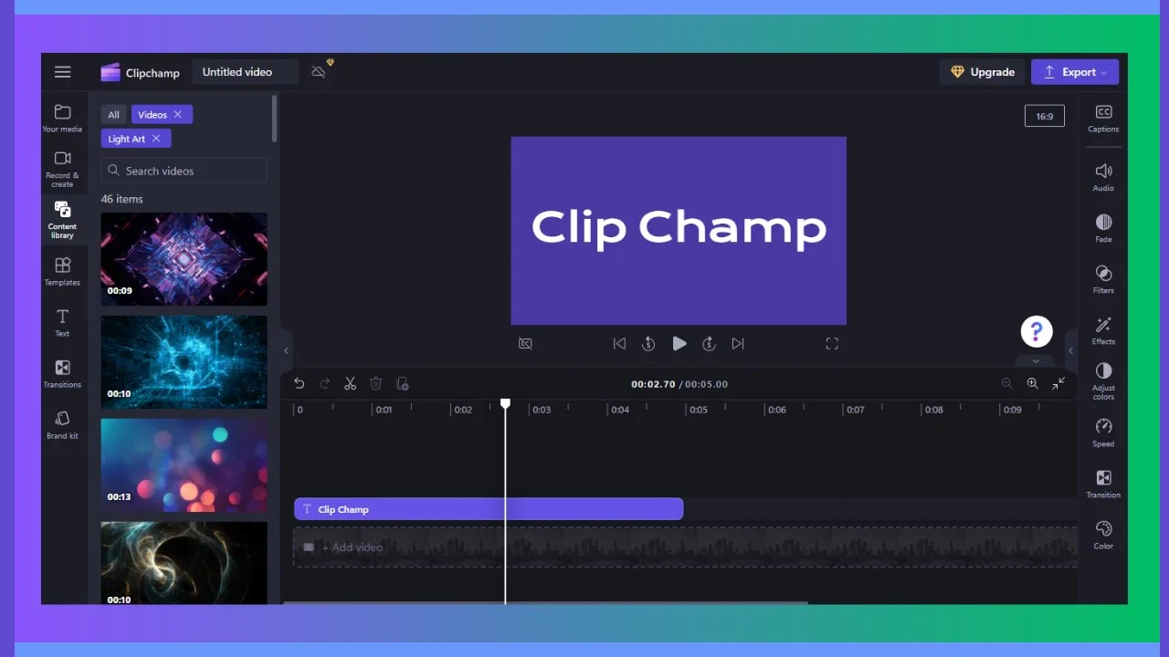 آموزش نحوه همگام سازی صدا با ویدیو در ClipChamp