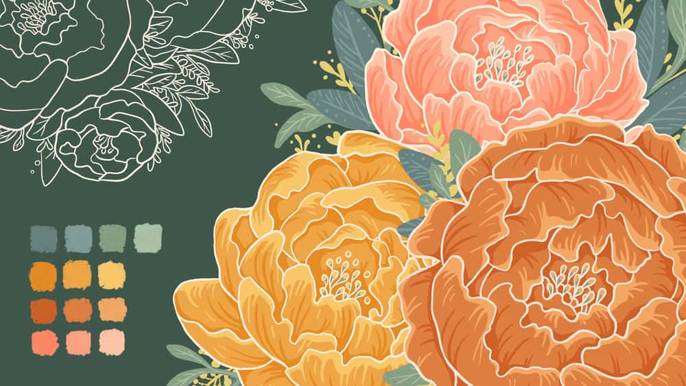 آموزش طراحی گل در Procreate: سبک تصویرسازی گل خود را پیدا کنید