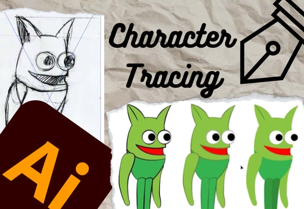 آموزش ردیابی یک شخصیت با استفاده از Adobe Illustrator
