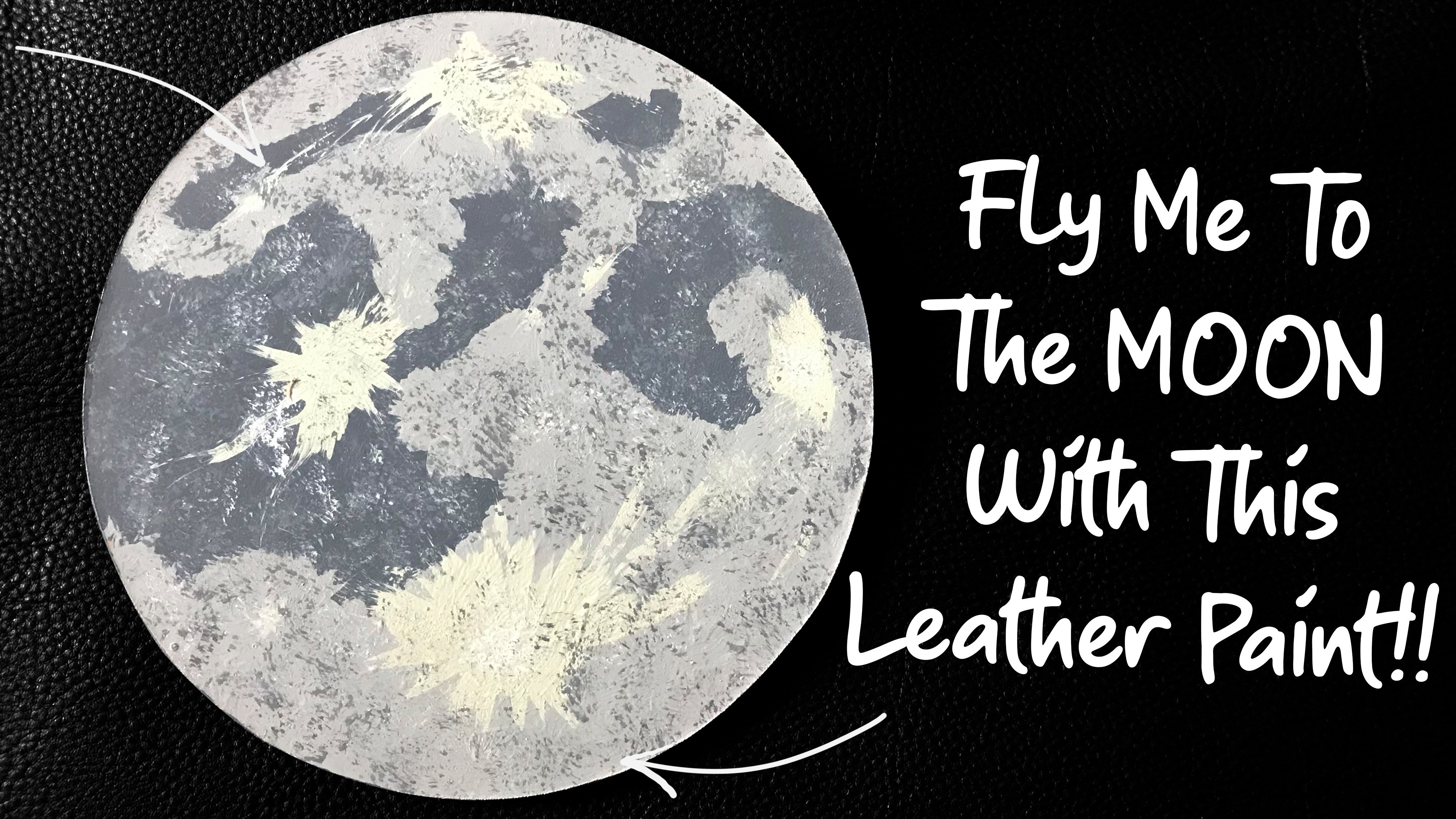 آموزش نقاشی خلاقانه: این ماه دوست داشتنی را روی چرم نقاشی کنید!!