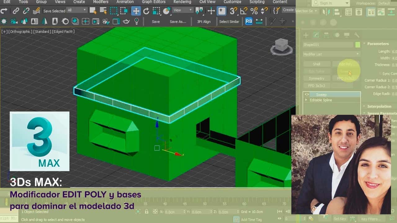 آموزش 3Ds Max: Modificador 'Edit Poly' y bases for Dominar el modelado 3D