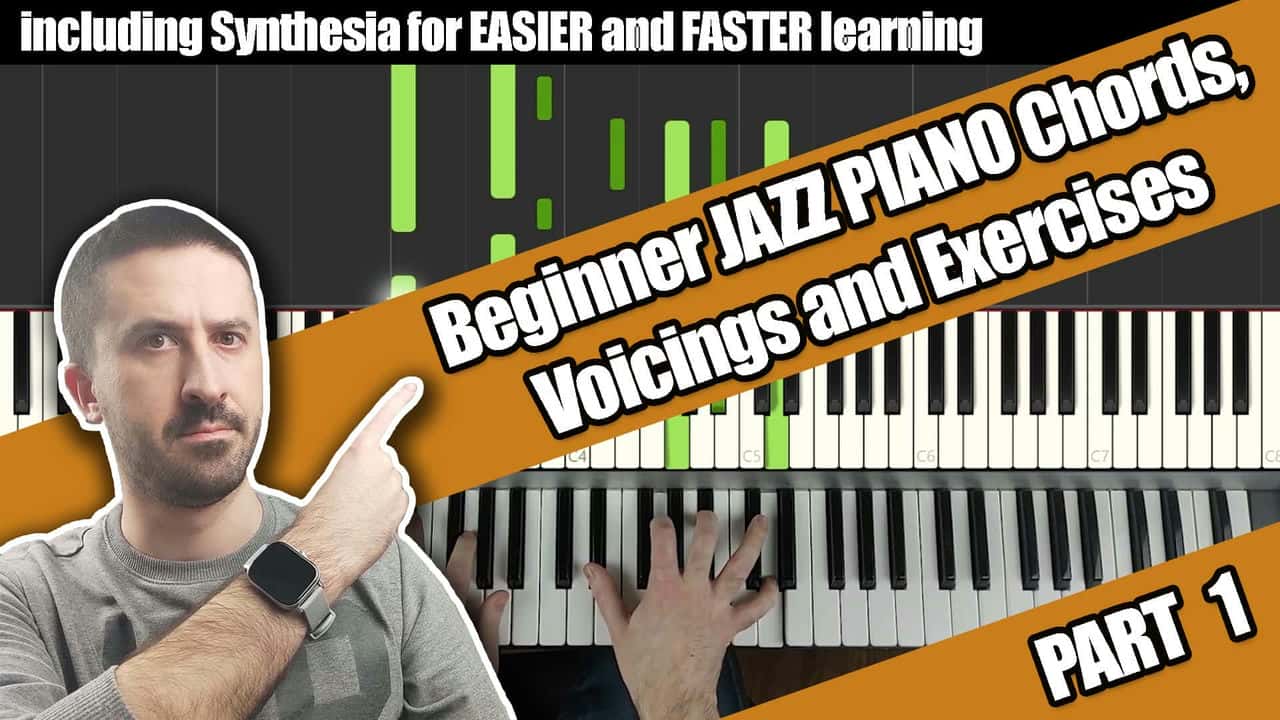 آموزش آکوردها، صداها و تمرینات پیانو جاز مبتدی - دوره 1 قسمت