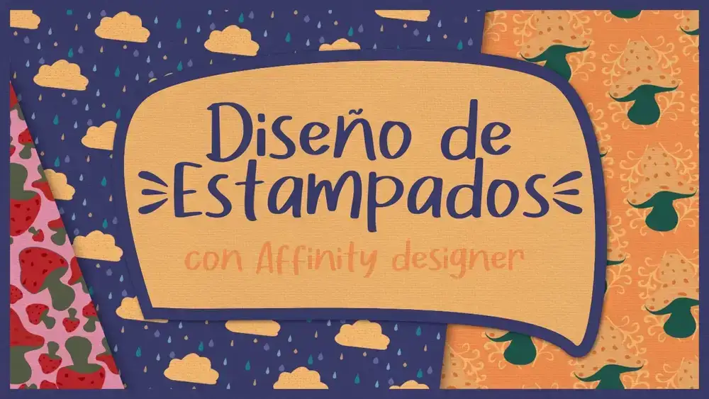 آموزش Diseño de patrones ilustrados con Affinity Designer- Crea estampados sin costuras (En Español)
