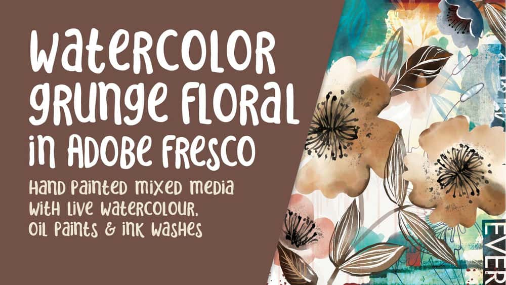 آموزش تصویرسازی ترکیبی گل‌های Adobe Fresco