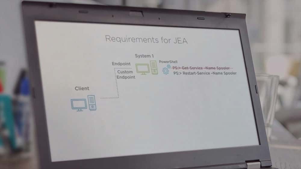 آموزش اجرای Microsoft PowerShell فقط مدیریت کافی (JEA) 