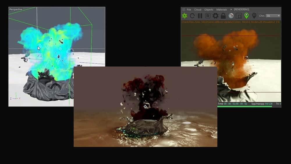 آموزش انیمیشن مرگ سلولی با استفاده از RealFlow و Cinema 4D 