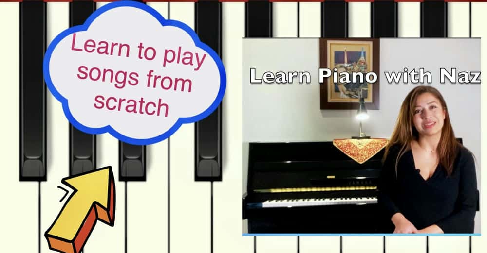 آموزش نواختن آهنگ روی پیانو از ابتدا! تئوری موسیقی، آکوردها و موارد دیگر را بیاموزید. . .