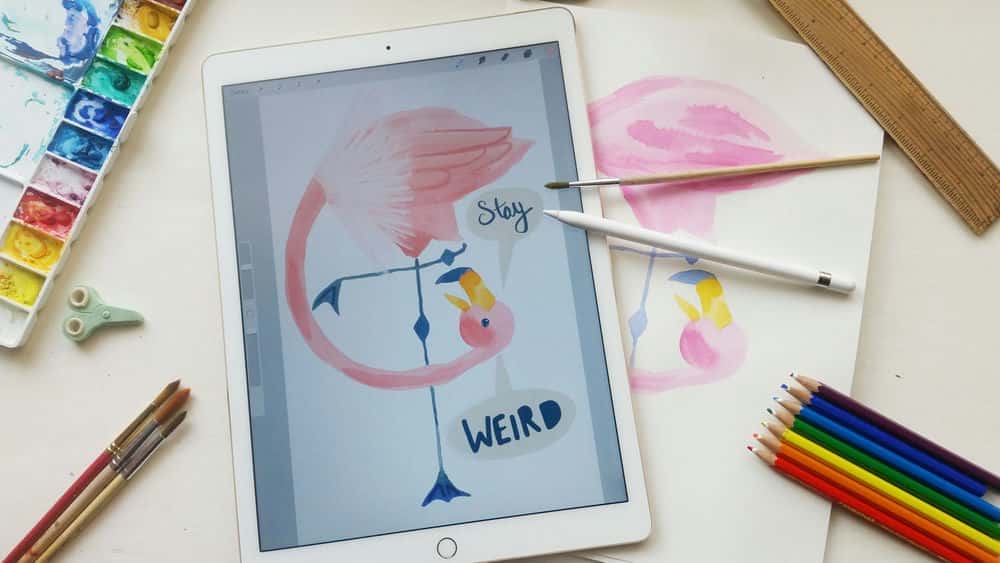 آموزش آبرنگ های واقعی و تولید مثل: ترکیب نقاشی دستی با دیجیتال