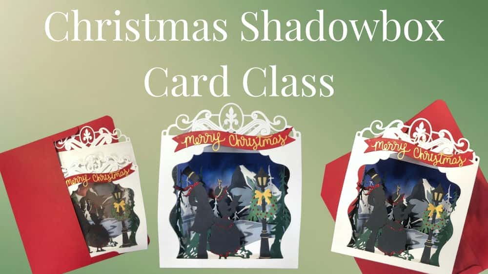 آموزش کلاس کارت Shadowbox کریسمس