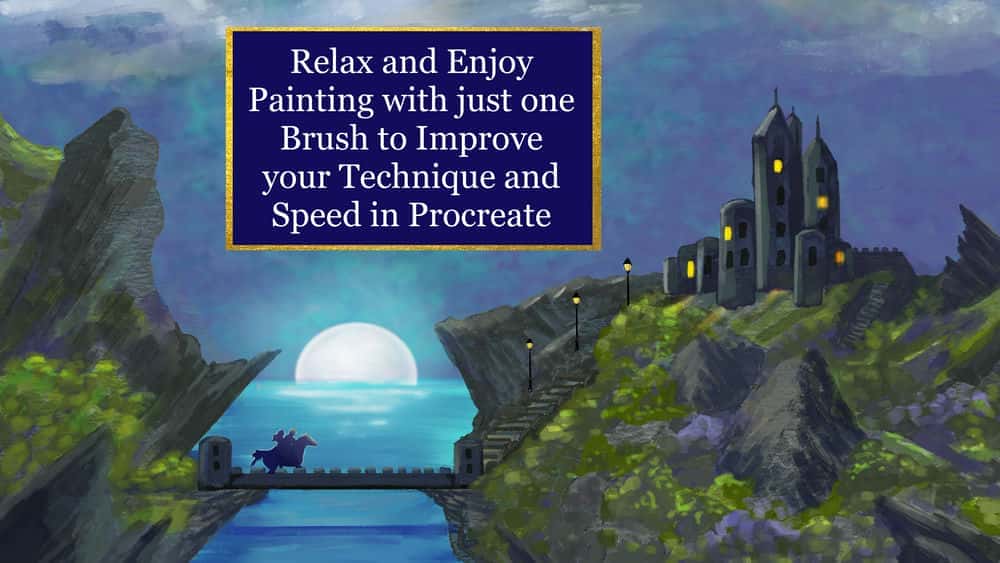 آموزش برای بهبود تکنیک و سرعت خود در Procreate تنها با یک برس از نقاشی لذت ببرید