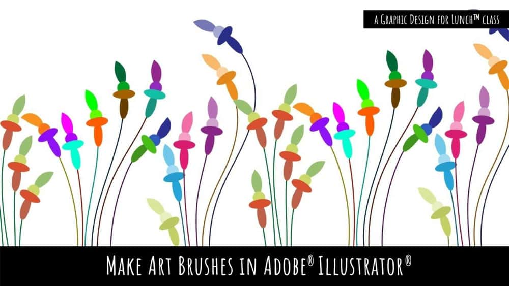 آموزش براش های هنری را در Adobe Illustrator بسازید - طراحی گرافیکی برای کلاس ناهار