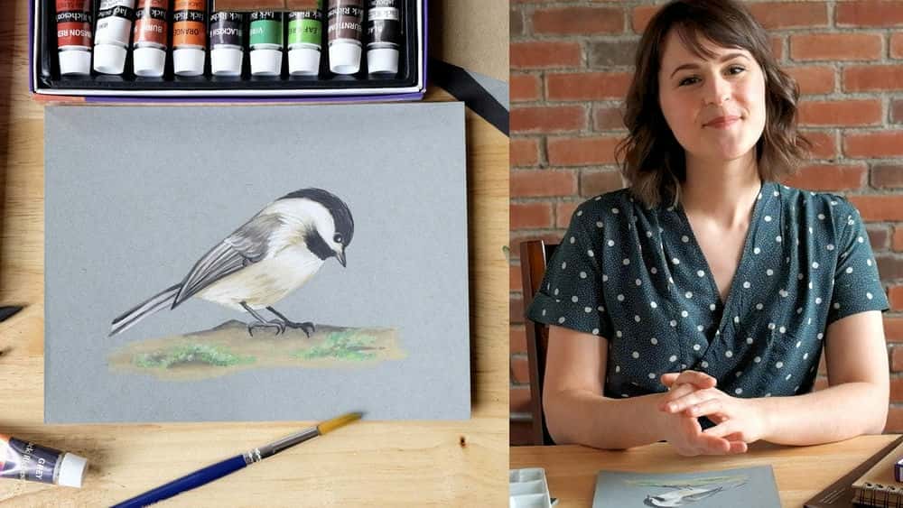 هنر و طبیعت: آموزش نقاشی پرنده با گواش
