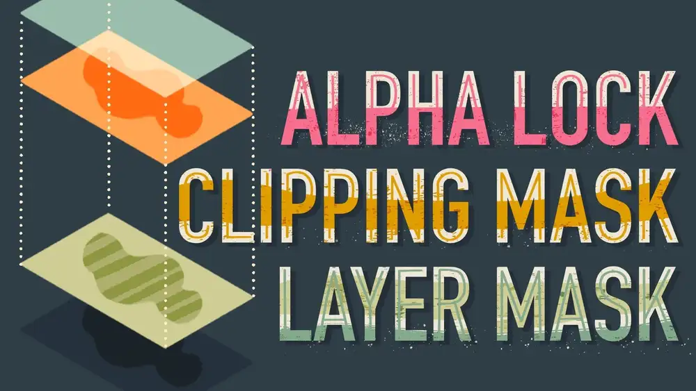 آموزش Alpha Lock، Clipping Mask، Layer Mask: در Procreate و Photoshop