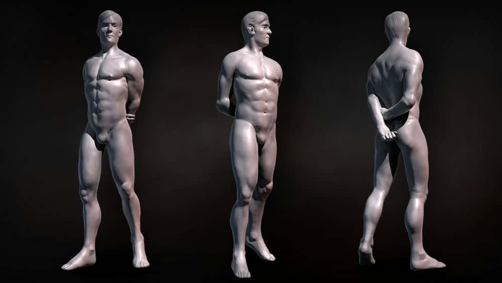 آموزش مجسمه سازی بدن انسان در ZBrush 