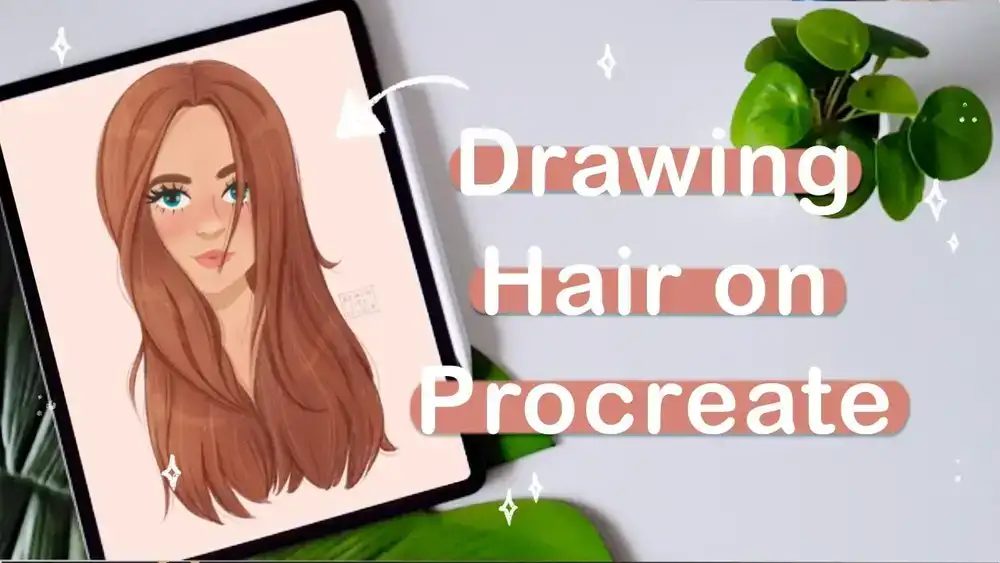 آموزش نحوه کشیدن و رنگ کردن مو در Procreate - تصویر دیجیتال
