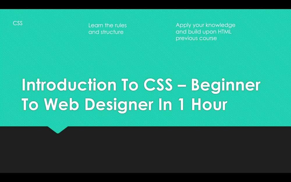 آموزش مقدمه ای بر CSS: مبتدی تا طراح وب در 30 دقیقه