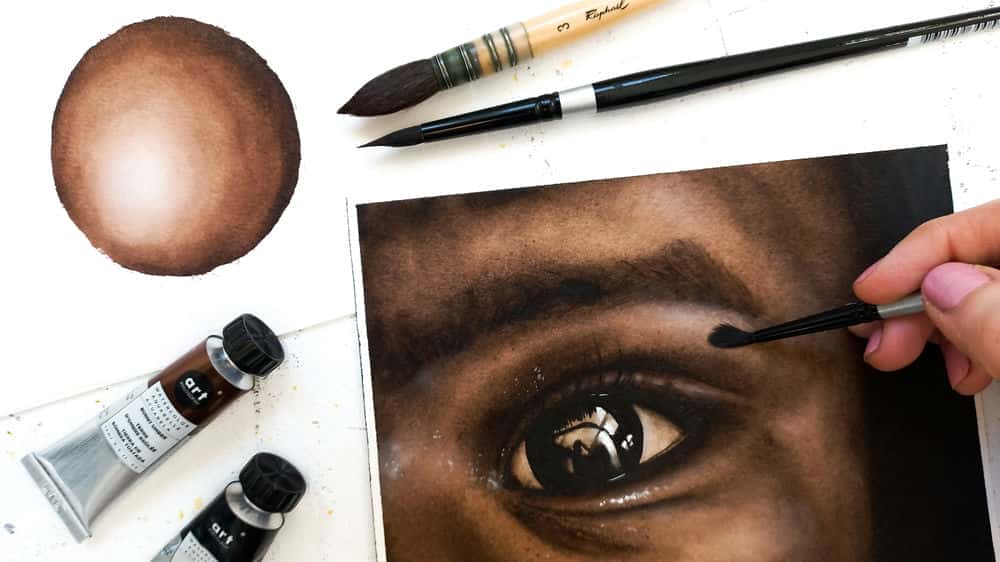 آموزش پرتره آبرنگ: چگونه گام به گام چشمی واقع گرایانه را نقاشی کنیم