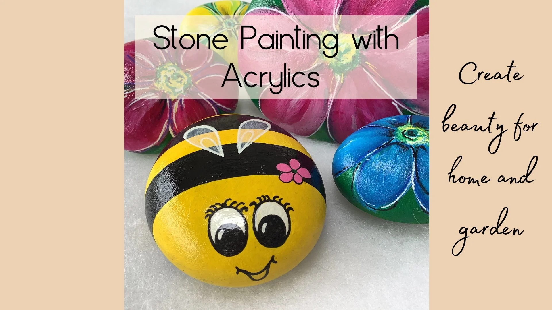 آموزش نقاشی سنگ با اکریلیک: ایجاد زیبایی برای خانه و باغ